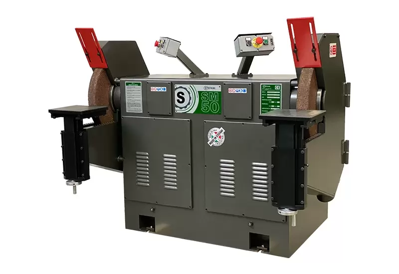 MACHINE D'ÉBAVURAGE ET D'ÉBARBAGE A MEULES INDÉPENDANTES 500 MM 33 M/S