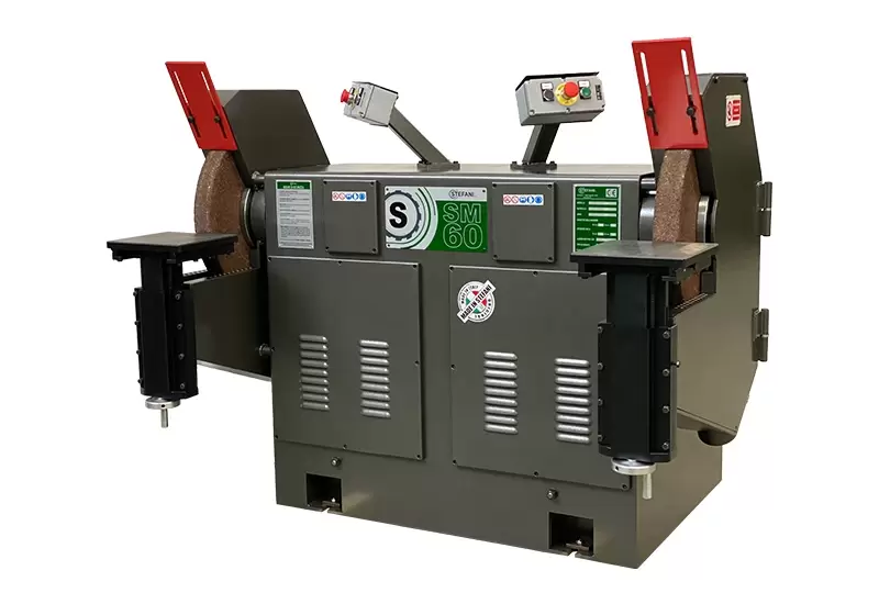 EBARBEUSES - MEULEUSES POUR FONDERIES SM60 - MEULES INDEPENDANTES 600X60X127 MM - 60 M/S